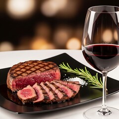 Steak and Wine Dinner.