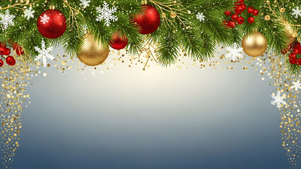christmas background with christmas tree