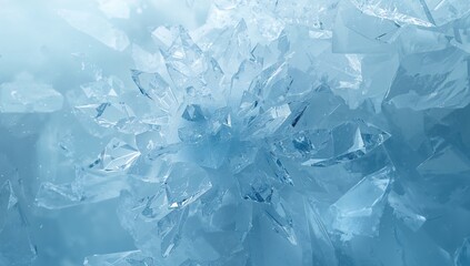 Obraz premium Abstract ice blue background, optimized for UI backdrop, clean and minimal for digital interfaces, Earth Day