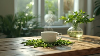 Tea tree and essential oil bottles, arranged for topical application purposes, highlighting natural plant-based remedies