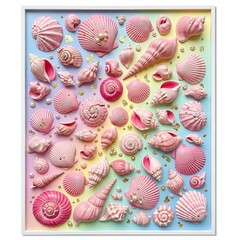 Pink Seashells Arrangement.