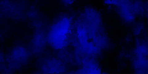 Dark blue white black grainy gradient background, blue sky with clouds celestial mist texture background deep space, watercolor textured wall for Design Inspiration.