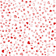 Valentine love and vector romantic heart pattern