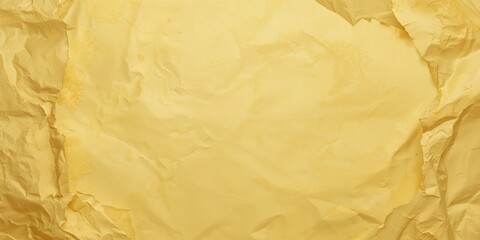 Texture of light yellow crumpled paper serving as editorial background, focusing on material resilience and aesthetic versatility