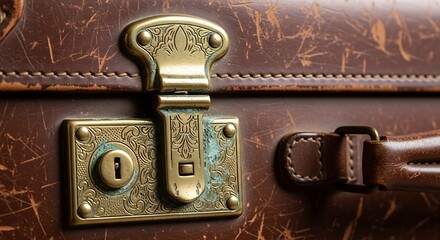 Old Suitcase Detail.