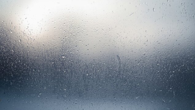 Abstract window glass with cold foggy condensation, suitable for UI backdrop and editorial headers