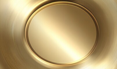 Gleaming golden circle with radial blur background, like a spotlight