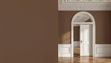 Corner ceiling featuring elaborate molding, decorative architectural detail for historic building restoration