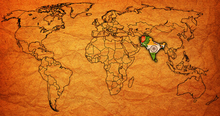 SAARC member coutries on world map