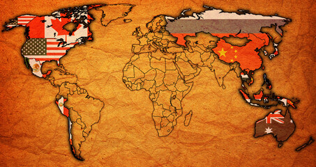 APEC member coutries on world map