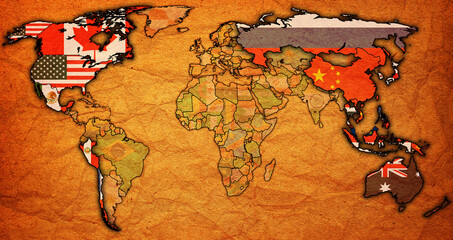 APEC member coutries on world map