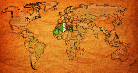 Arab Maghreb Union member coutries on world map