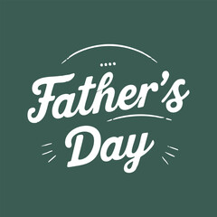 Happy Father&rsquo;s Day Vector Lettering &mdash; Editable Greeting Card Design