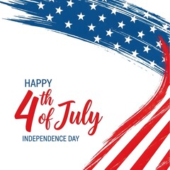 Obraz premium Vibrant 4th of july celebration background with patriotic american flag design