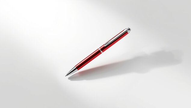 Red pen marking corrections on a white background, focusing on editing and proofreading tasks