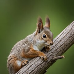 Fototapeta premium Squirrel on branch.
