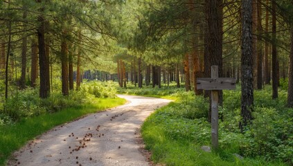 Pine trees on a hillside, emphasizing erosion and forest preservation