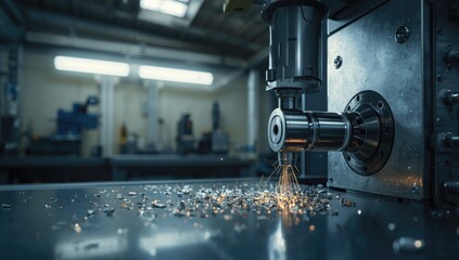 Metal shaft parts being shaped by CNC turning machine to ensure accurate dimensions, emphasizing operational safety in manufacturing