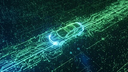 Autonomous Car Navigating a Digital Network