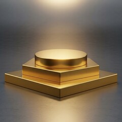 Gold Product Display.