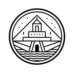 Sacred Site Linear Emblem