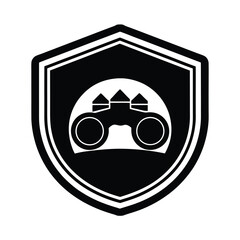 Safari Binoculars Adventure Badge