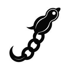 Salp Chain Marine Life Icon