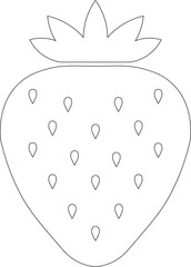 strawberry in the form of heart