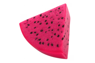 Pink pitaya dragon fruit slice with seeds