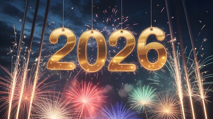 2026 Happy New Year Background, wallpaper, desktop wallpaper, premium quality