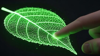 Interactive digital leaf
