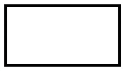 Simple, clean rectangular frame with a white background