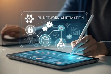 Bi-network automation interface