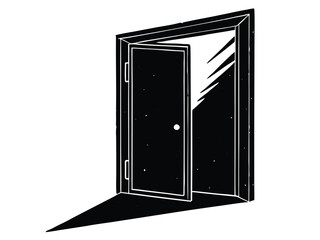 door creak vector on white background