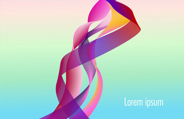 Fototapeta premium Abstract Gradient Waves of Pink, Purple, and Yellow