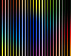 Fototapeta premium Rainbow Gradient Vertical Stripes on Black Background