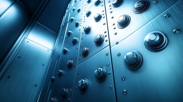 Industrial Metallic Control Panel. - Powered by Adobe