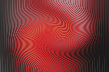 Abstract red and black swirling lines creating a hypnotic visual pattern