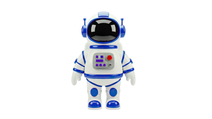 Astronaut Toy Isolated on White Background