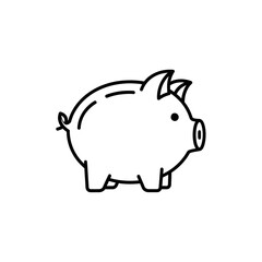 Obraz premium Cute Cartoon Piggy Bank Illustration for Financial Savings Concept