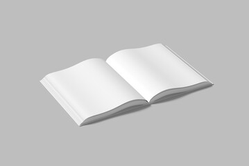 Hard Book Cover Blank Mockup