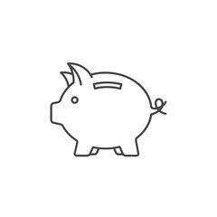 Fototapeta premium Cute Illustration of a Piggy Bank for Financial Savings and Budget Planning