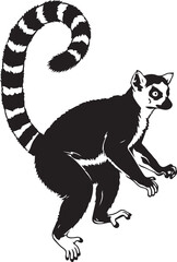 Lemur Silhouette