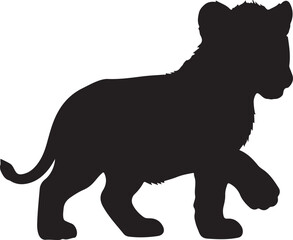Lion Cub Silhouette