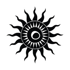 Serpent Sun Pattern Icon