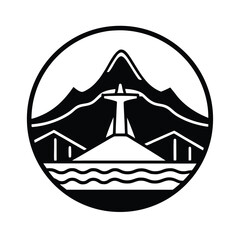 Serra Do Curral Mountain Outline Icon