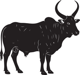 Zebu Silhouette