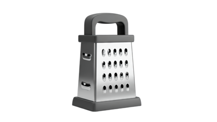Four-Sided Metal Box Grater with Grey Handle