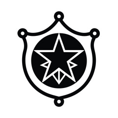 Sheriff Badge Icon