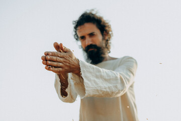 Jesus Sifting Wheat Grains &ndash; Biblical Symbolism and Spiritual Reflection"